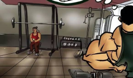 健身房漫画,汗水与欢笑交织的健身之旅